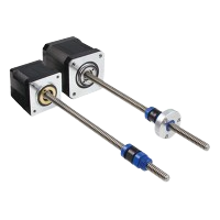 Silniki krokowe ze zintegrowaną śrubą