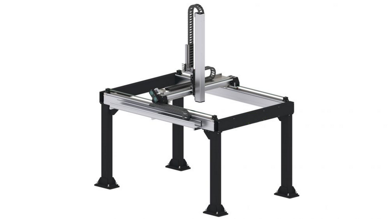 Układ 3-osiowy - Paletyzator. Wraz z konstrukcją