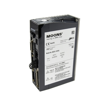 Serwowzmacniacz Moons' M2DC-10D5Q 200-550W 10A 20-60VDC RS-232/SCL/Modbus RTU/Q Programmer