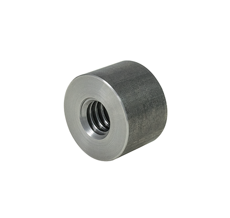 Nakrętka cylindryczna  Tr. 10x3, gwint prawy, stal