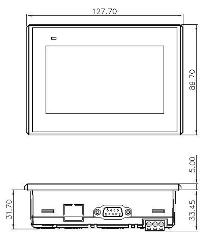 Panel operatorski HMI Novakon N04F-N 4,3" TFT LCD 480x272px, 400MHz ARM9, 128MB RAM, 128MB Flash, 2xUSB, 1xCOM, 1xEthernet, VNC