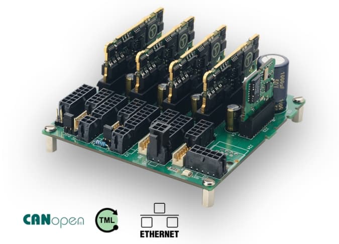 Płyta główna 4-osiowego sterownika iPOS360x MBX4-CAN 4x144W