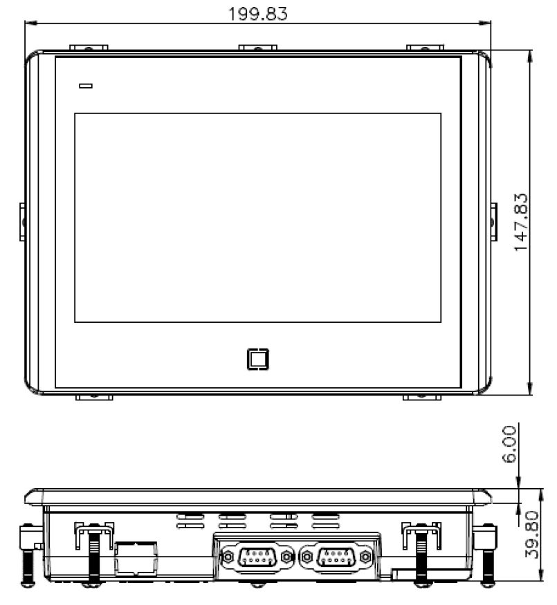 Panel operatorski HMI Novakon P07F-N 7" TFT LCD 800x480px, 1,0GHz ARM Cortex-A8, 512MB RAM, 4GB MMC Flash, 2xUSB, 3xCOM, 1xEthernet, SD Card, VNC