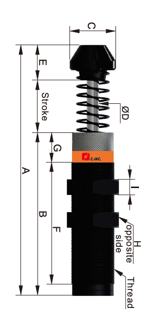 Amortyzator przemysłowy AD4275 - obrazek 3