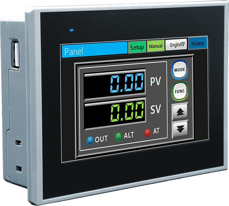 Panel operatorski HMI Novakon N04F-N 4,3" TFT LCD 480x272px, 400MHz ARM9, 128MB RAM, 128MB Flash, 2xUSB, 1xCOM, 1xEthernet, VNC - obrazek 4