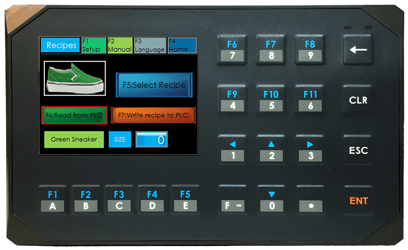 Panel operatorski HMI Novakon NK03-P 3,5" TFT LCD 320x240px, 400MHz ARM9, 128MB RAM, 128MB Flash, 2xUSB, 1xCOM, klawiatura - obrazek 2