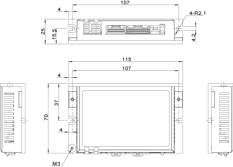 Sterownik silnika serwokrokowego MOONS' RS10-P-A 24-70VDC 10A Sterowanie impulsowe