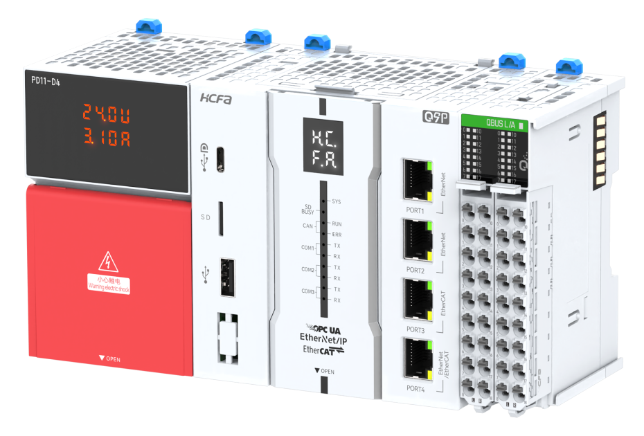 Sterownik PLC/PAC HCQ9P-1700-U4 Codesys/SoftMotion/CNC,24VDC, 16DI/16DO, EtherCAT/CANopen/Modbus RTU/ Modbus TCP/ EtherNet/IP, OPC UA, max. 256 osi EtherCAT