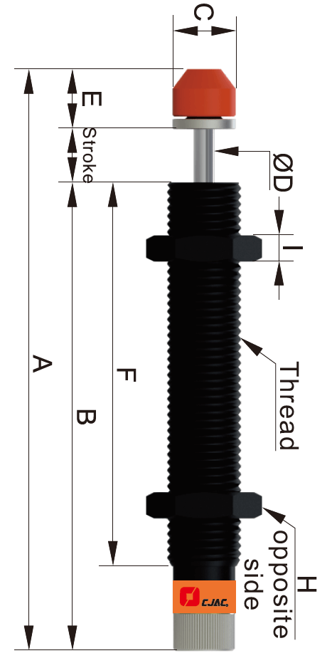 Amortyzator przemysłowy AD2525