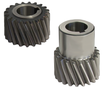 Koło zębate ATLANTA 24 22 520, Moduł 2 z=20, zęby skośne, hartowane, szlifowane, klasa dokładności 6