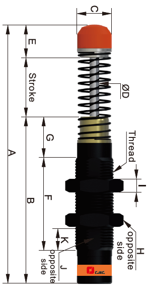Amortyzator przemysłowy AC2030-8K
