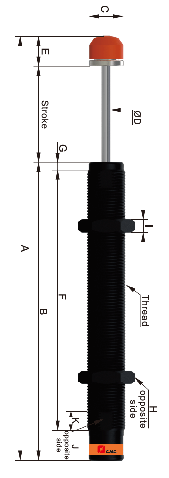 Amortyzator przemysłowy AC2050-12K