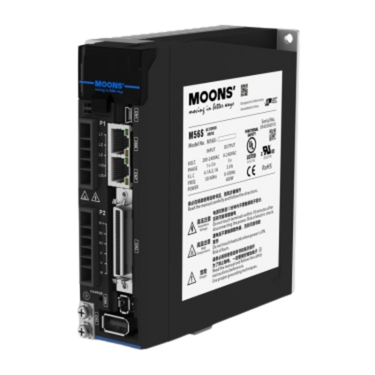 Serwowzmacniacz MOONS' M56S-23A0RF 400W 3A 230VAC RS485/SCL//Modbus RTU/impulsowe/analogowe/Q Programmer, DB, STO