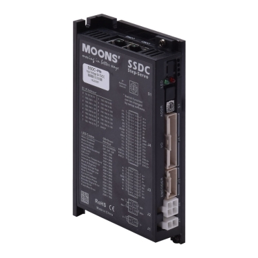 Sterownik silnika serwokrokowego MOONS` SSDC10-PN-FC 24-70VDC 10A Dual-Port Ethernet (2xRJ45) PROFINET IO / Qprogrammer/ Analog