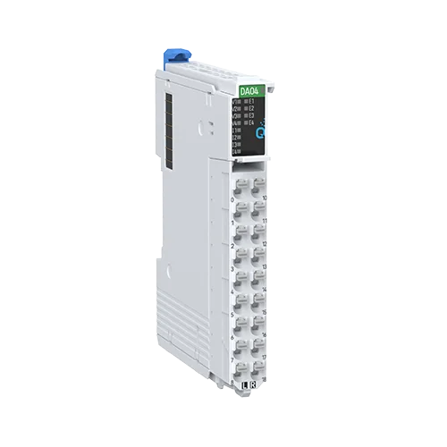 4-kanałowy moduł wyjść analogowych HCQX-DA04-D4, 16-bit, sygnały analogowe: 0~10V, -10~10V, -5~5V, 0~5V, 0~20mA, 4~20mA