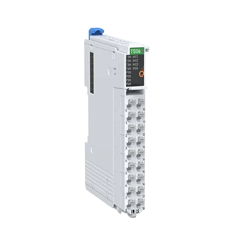 4-kanałowy moduł wejść temperaturowych HCQX-TS04-D4, 24-bit, obsługuje termopary: K, J, E, T, N, B, R, S