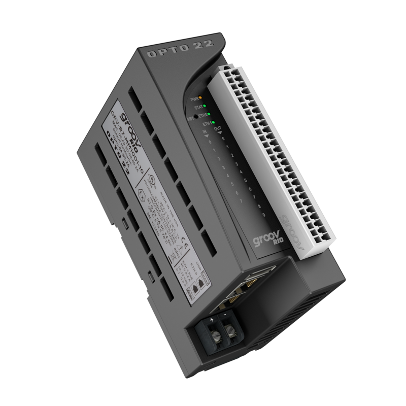 Opto22 groov RIO – konfigurowalny moduł I/O (8+2 kanały), Ethernet, PoE, MQTT
