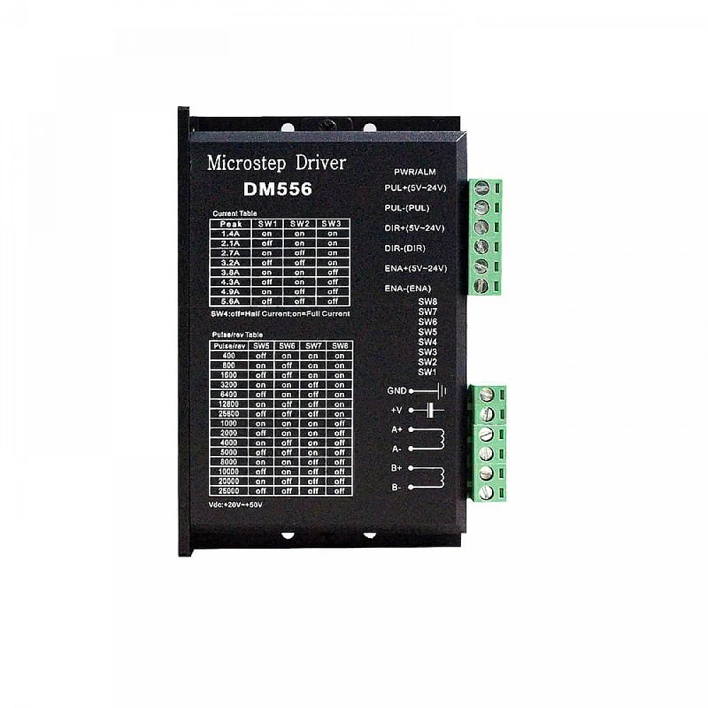 Sterownik silnika krokowego DM556 18-48VDC 5,6A 1/128 200kHz