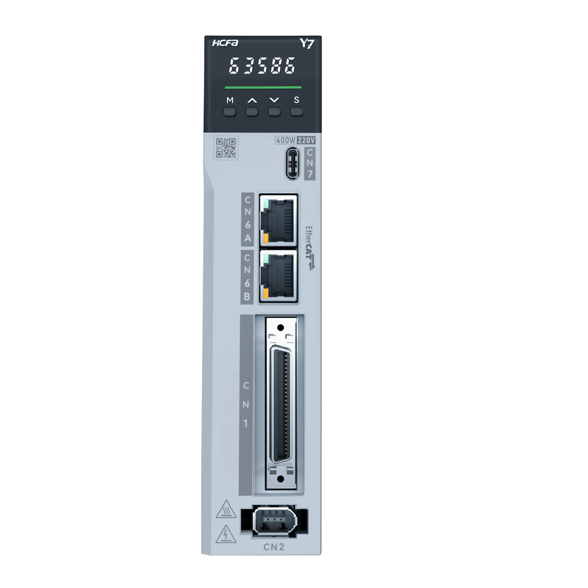 Serwowzmacniacz HN-Y7FB040A-S do 400W, 2.8A, 1/3x230VAC, EtherCAT, DB, STO, typ FB - full functional