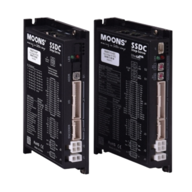 Sterownik silnika serwokrokowego MOONS' SSDC06-EC 24-70VDC 6A Dual-Port EtherCAT (2xRJ45) / Qprogrammer / Analog