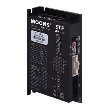 Sterownik silnika krokowego MOONS' STF03-D 3A 12-48VDC Dual Ports Ethernet, Modbus TCP/eSCL/Qprogrammer