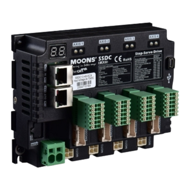 Sterownik silnika serwokrokowego MOONS' SSDC10-4X-ECX 24-70VDC 10A EtherCAT (4 axis)
